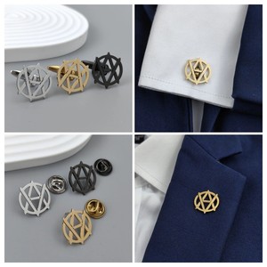 Broches personnalisées en métal plaqué or et argent, style européen, pour femmes et hommes, broches en métal pour vêtements - Product Image 3