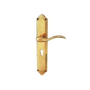 Trung Quốc Nhà Cung Cấp Của Hiện Đại Nội Thất Vàng Trong Nhà Nhà Cửa Xử Lý Đòn Bẩy Khóa New Kiến Trúc Phần Cứng Chải Brass - Product Image 2