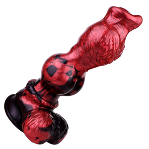 ของเล่นผู้ใหญ่ N-RF5295 Avery Red Flames Hellbringer Fantasy Dildo ทำจากซิลิโคนนุ่ม ของสะสมแฟนตาซียอดนิยม ขายส่ง - Product Image 2