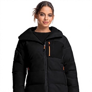 Veste Safari unie pour homme, grande taille, fermeture éclair, tissu en toile imperméable, décontractée, hiver - Product Image 2