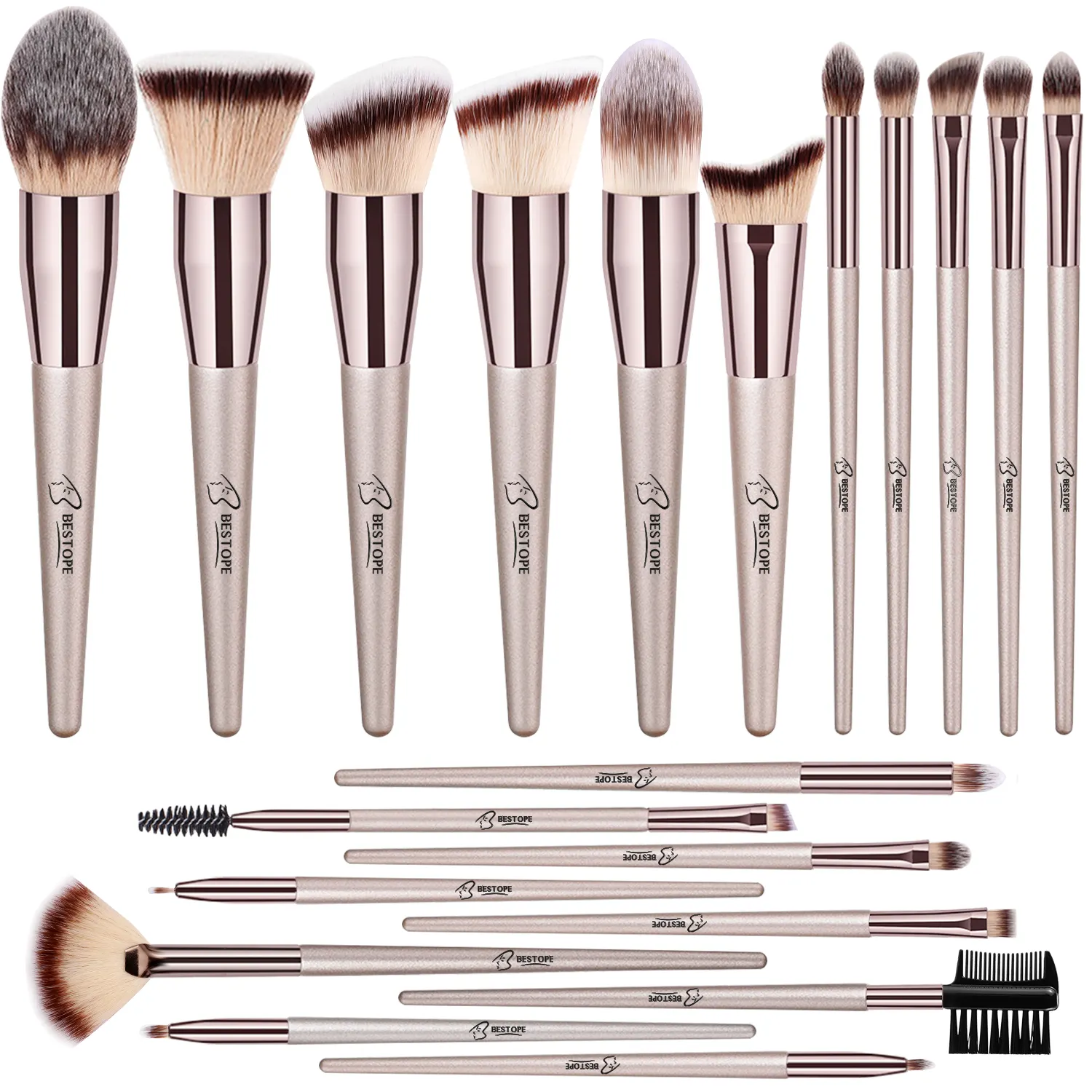 Professional 20Pcs Makeup Brush Set Bestope Beauty brushes for Eye shadow brush set