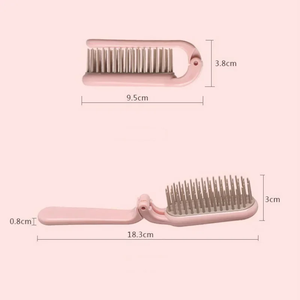 Air Cushion <b>Hair</b> Styling Comb Mini <b>Folding</b> Comb Women Portable Compact Comb Ins Cute Students Anti-static Massage <b>Hair</b> <b>Brush</b> - Product Image 6