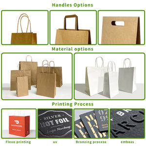 שקיות נייר יוקרתיות ניידות של Hongyuan Packaging, לשימוש בחנויות בגדים וחנויות תכשיטים. - Product Image 4