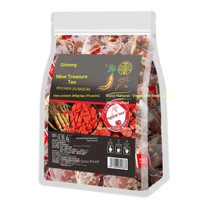 Thé Floral Neuf Trésors au Ginseng, Mûre et <span class=keywords><strong>Baies</strong></span> <span class=keywords><strong>de</strong></span> <span class=keywords><strong>Goji</strong></span> 250g – Améliore la Densité Osseuse, Santé Naturelle, Fabrication Personnalisée OEM ODM - Product Image 1