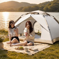 Tente dôme de camping automatique en tissu épais avec protection UV et thermique, moustiquaire intégrée, idéale pour les loisirs