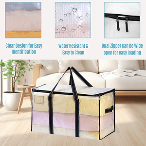 Bolsa <span class=keywords><strong>de</strong></span> Almacenamiento para Armario <span class=keywords><strong>de</strong></span> Polipropileno, Plegable, con Asas Reforzadas, Adecuada para Mudanzas <span class=keywords><strong>en</strong></span> Dormitorios y con Logotipo Personalizable - Product Image 2