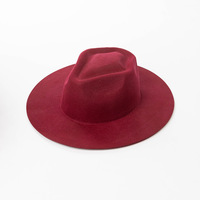 Chapeau Fedora en feutre 100% laine, couleur unie camel, à large bord, dessiné à la main, uni, unisexe, pour occasions formelles, décontractées, fêtes, extérieur et habillées