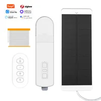 Moteur intelligent Tuya Zigbee pour stores/rideaux motorisés DIY, compatible panneau solaire, contrôle vocal Smart Life, Alexa, Google Home, Alice