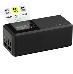 เครื่องชาร์จแบตเตอรี่แบบหลายหัว รุ่น Robotics 4T Multi-Charger 200W Series 3-in-1 พร้อมหน้าจอ 1.5 นิ้ว รองรับ 5C-40C อุปกรณ์เสริมสำหรับโดรน - Product Image 4