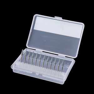 Kit de polissage dentaire avec pierres à polir, tête conique verte de 1,6 mm pour facettes en porcelaine, 12 pièces par boîte - Product Image 3