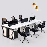 Bureau d'angle en bois à bas prix d'usine Bureau de séparation pour ordinateur Cabines de bureau pour une personne