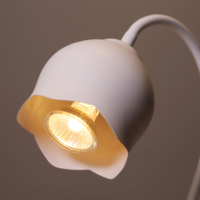 Lampe chauffante électrique à parfum en forme de fleur, style nordique simple, hauteur flexible, noire, pour la maison, la table de chevet, chauffe-cire parfumé