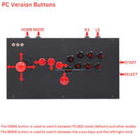 Controle hitbox arcade bâton de combat ordinateur contrôleur de console de jeu mobile HITBOX contrôleur de jeu d'arcade