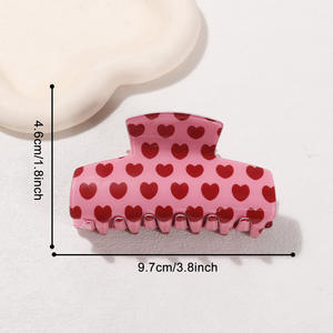 คลิปหนีบผมรูปฉลา<span class=keywords><strong>ม</strong></span>สำหรับวันวาเลนไทน์ให<span class=keywords><strong>ม</strong></span>่อุปกรณ์แต่งผมตัวอักษรคู่รักสาวหวานน่า<span class=keywords><strong>รัก</strong></span> - Product Image 4