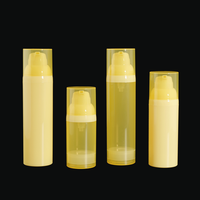 Flacon pompe sans air pour cosmétiques et shampoings PP 30ml 50ml 75ml, impression sérigraphique/numérique, finition mate, emballage recyclable