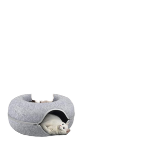 Bed Cave Pet Tunnel House Basket Felt Fun Round Egg <b>Cat</b> Nest for Wholesales - Product Image 2