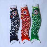 HanDa logo personnalisé japonais carpe windsocks banderoles poisson drapeau décor drapeau