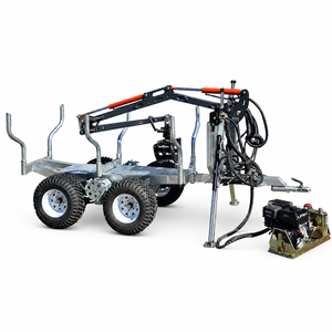 Grue forestière pour le bois de chauffage avec remorque, zone de chargement télescopique 2120-3520 mm, angle de rotation télécommandé - Product Image 3