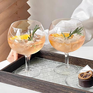 Usine jambe courte grande tasse de jus Gin Tonic verre à vin sphère en forme de Brandy Snifter verres - Product Image 2