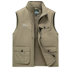 Super Vente Gilet Multipoches Logo Personnalisé sans Manches Grande Taille Vestes et Gilets de Pêche Veste Homme - Product Image 3
