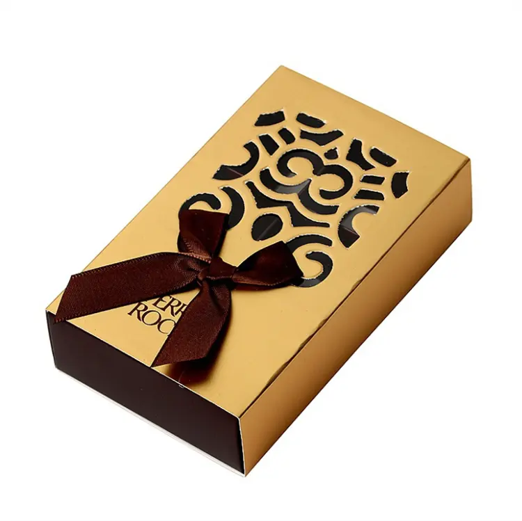 맞춤형 초콜릿 아트 종이 상자 서랍 종이 상자 쉬운 접기 디스플레이 창 소가죽 카드 종이 패키지 선물 상자