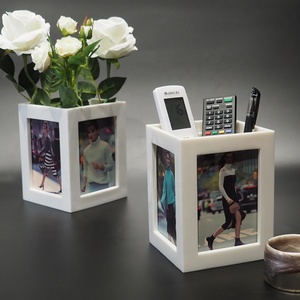 Suanti Trắng Sáng Tạo Resin Trang Trí Vui Bé Art <span class=keywords><strong>Frames</strong></span> Diy Mát Tùy Chỉnh Thiết Kế Gia Đình Đóng Khung Hình Ảnh Khung Ảnh - Product Image 4