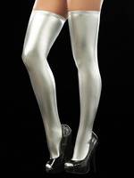 Bas élastique au-dessus du genou Costumes de danse de poteau en similicuir Chaussettes longues de luxe avec logo personnalisé pour femmes