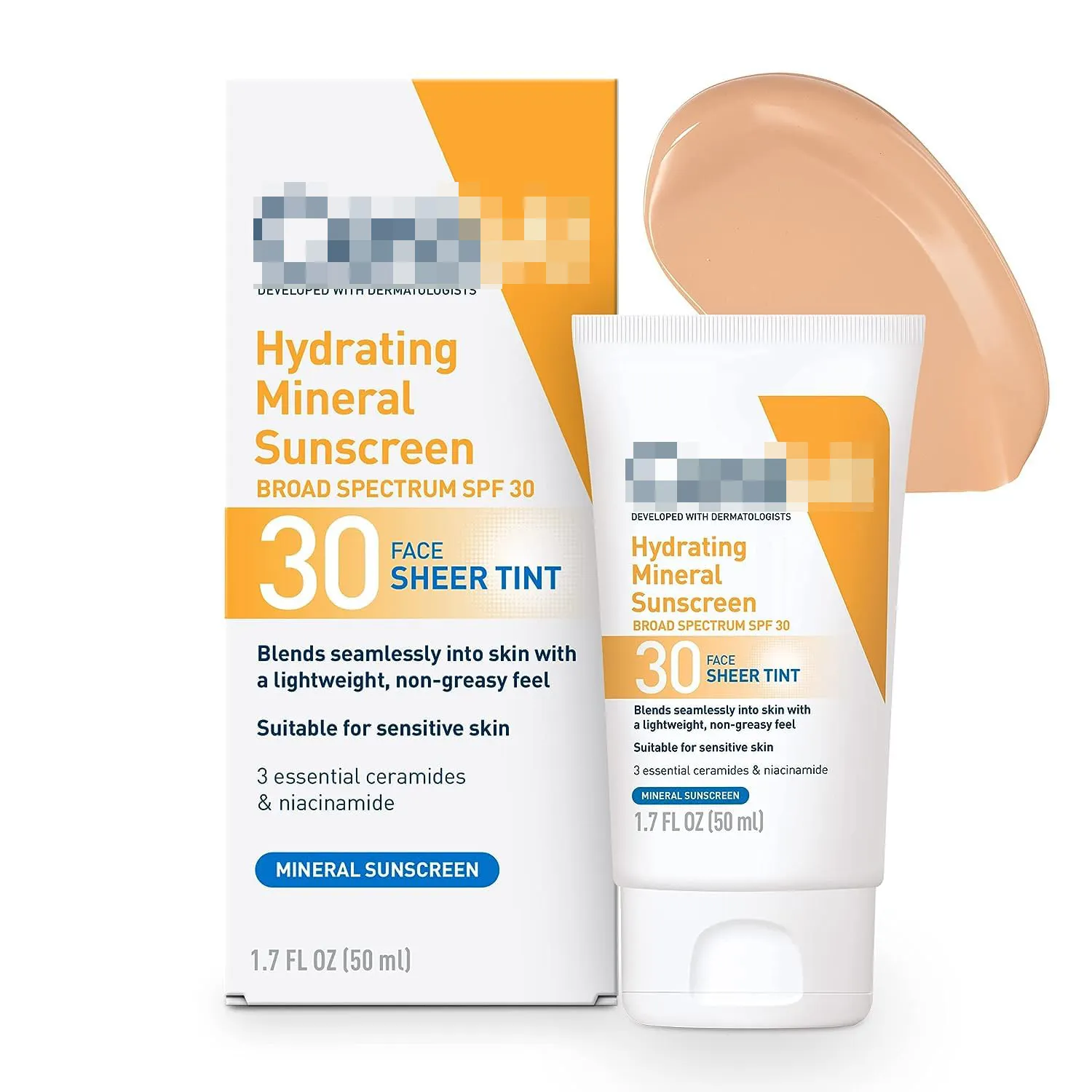 SPF 30 Tinted Sunscreen | Hydrating SPF 30 Tinted Sunscreen with Zinc Oxide and Titanium Dioxide