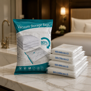 Venta directa de fábrica, bolsa comprimida al vacío para almacenamiento de ropa, bolsas de paquete al vacío - Product Image 1