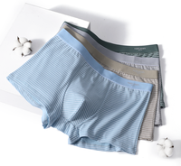 Boxer pour homme 95% coton 5% Spandex, sous-vêtement multicolore à taille élastique