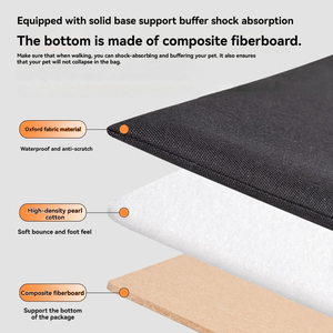 <span class=keywords><strong>Sac</strong></span> de transport ergonomique <span class=keywords><strong>pour</strong></span> animaux de compagnie, en tissu Oxford imperméable et anti-rayures, <span class=keywords><strong>pour</strong></span> petits chiens, avec équilibrage du poids, à porter à l'avant - Product Image 5