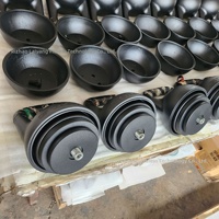 Kettlebell réglable MORU en fonte écologique noire 12-32 kg pour usage commercial, entraînement de force en salle de sport