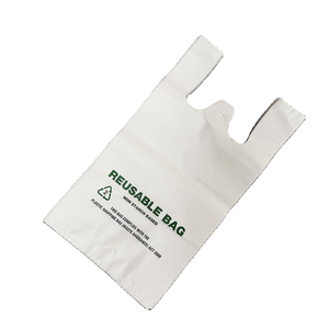 Fabricante personalizado transparente PE plástico para llevar bolsas de compras al por mayor camiseta embalaje listo Stock para promoción - Product Image 4