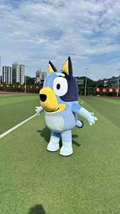 गर्म बिक्री वयस्क inflatable नीला पीला बिंगो कुत्ते शुभंकर पोशाक क्रिसमस के लिए कार्टून कुत्ते कॉस्प्ले - Product Image 5