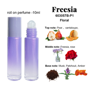 Coffret de Parfums à Bille Personnalisé 4-en-1 pour Femme, Huile <span class=keywords><strong>Parfum</strong></span>ée Florale Jasmin Freesia Rose - Product Image 4