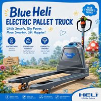 Transpalette électrique HELI New Blue Elf 1500/2000 kg avec roues en PU et batterie au lithium pour la logistique d'entrepôt