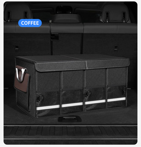 Organisateur de coffre de voiture de luxe antidérapant en tissu Oxford, sac de rangement pour coffre, organisateur de siège de voiture, outil de rangement - Product Image 1