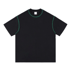 OEMメンズTシャツフラットホワイトショルダールーズフィット重量ブランク特大デザイン - Product Image 1