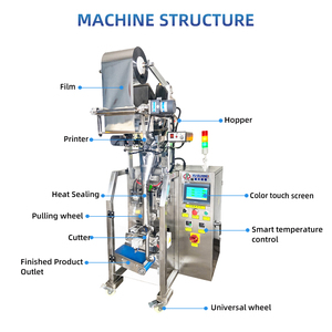Máquina de envasado de llenado completamente automática <span class=keywords><strong>multifuncional</strong></span> para bebidas, alimentos, especias, polvo, bolsa pequeña, embalaje de película Vertical - Product Image 2