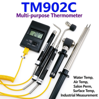 TM902C Termometer Termokopel Respon Cepat Pengukur Suhu Digital Pengukuran Suhu Permukaan Tinggi