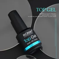 RONIKI clear oem private label resin nail uv gel organic base coat no wipe top coat gel polish