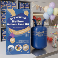 Bouteille en acier basse pression pour ballons, réservoir Helio 13L pour gonflage de ballons pour festivals et fêtes, vente en gros