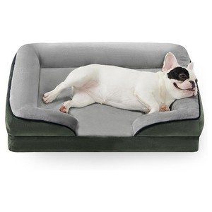 Orthopädisches Eierkarton-Schaumstoff-Haustierbett Waschbar Atmungsaktiv für Kleine Mittelgroße Hunde Katzen, Weiches Plüsch-Komfort-Hunde- und Katzenbett - Product Image 2