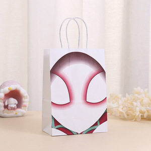 Sacchetto Regalo Spiderman Rosso e Bianco per Bambini, Decorazione per Festa di <span class=keywords><strong>Compleanno</strong></span> Supereroe, Borsa di Carta per Caramelle, Accessori per Feste - Product Image 3