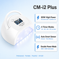 Lampe à ongles portable CM.NAIL CM-I2 Plus UV LED 365/405nm pour usage en salon, coque en plastique ABS, logo personnalisé, vente en gros