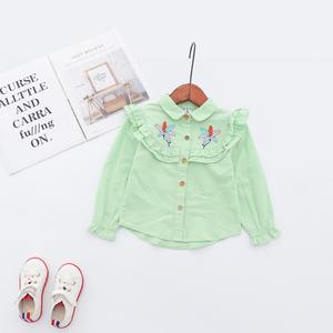 Ropa de Bebé de Algodón, Camisas a Rayas Bordadas, Vestido de Niña con Lazo, Mercado de Ropa al por Mayor de China - Product Image 3