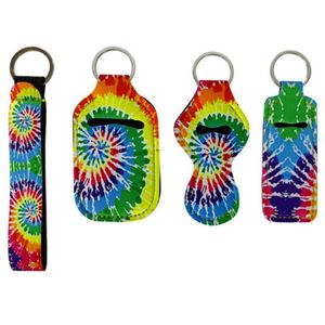 Neoprene Women Keychain Set with Wristlet Chapstick <b>Holders</b> Hand Sanitizer <b>Holder</b> Self-defence Keychain - Product Image 3