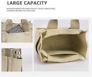 Free Sample New Arrival Canvas Tote <b>Bag</b> Multi Use <b>Messenger</b> Shoulder <b>Bag</b> for Women <b>Ladies</b> Girls Designer Travel <b>Bag</b> - Product Image 2