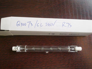 R7S Đôi Kết Thúc <span class=keywords><strong>T3</strong></span> Bóng Đèn <span class=keywords><strong>Halogen</strong></span> Sinh Thái Trong Suốt Bóng Đèn <span class=keywords><strong>Halogen</strong></span> 300W 150W R7s - Product Image 2