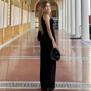 Tendenze 2025 nuovo arrivo abiti lunghi senza maniche vestiti eleganti da festa da donna - Product Image 2